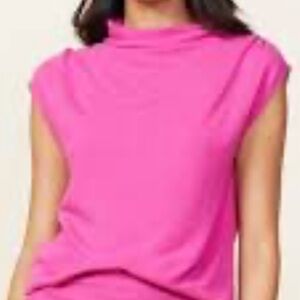 Monrow Super Soft Shoulder Top in Raspberry
